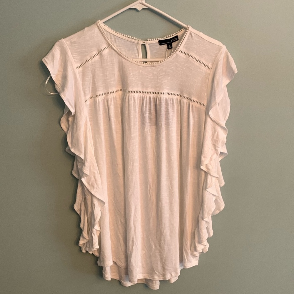NWT rbx women’s white short sleeve top